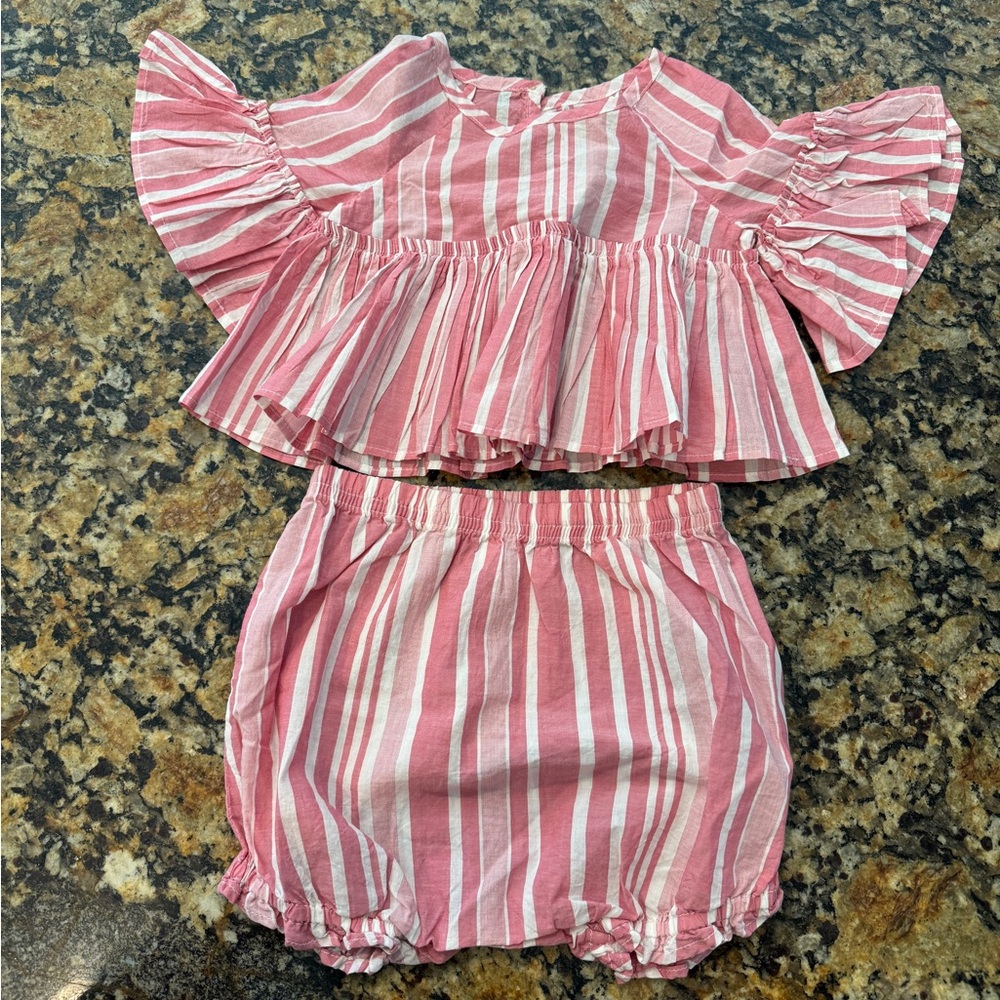 Pink Striped Set